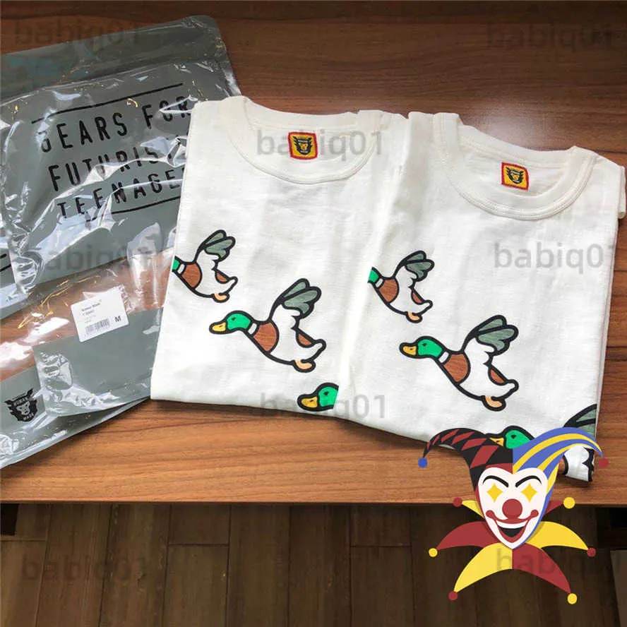 Men's T-Shirts Human Made T-shirt Short Sleeve Men Women Harajuku Opening Limited To Three Ducks Tee Tops T230321