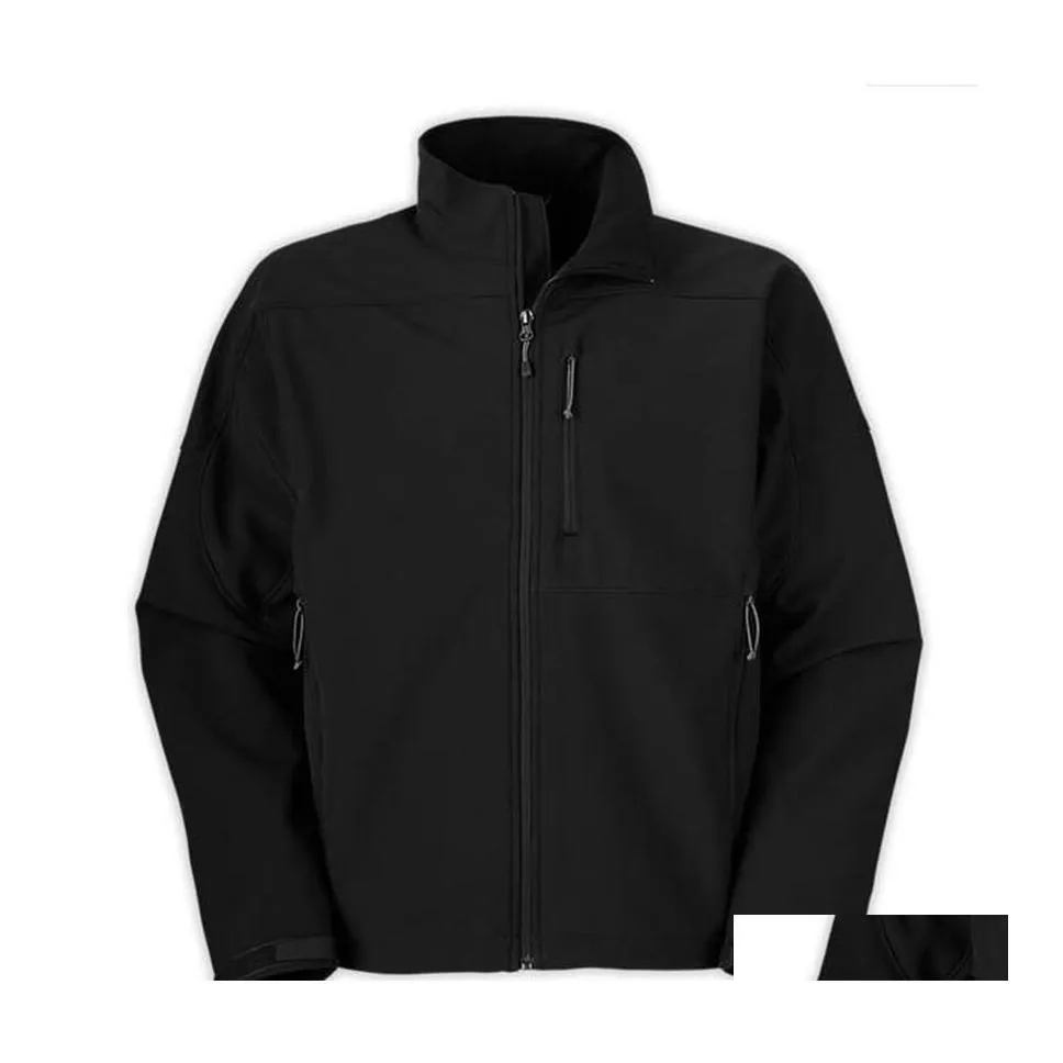 Herrjackor norr män mjuk skal fleece apex bionic utomhus avslappnad vindtät ansikte skidrockar mens ytterkläder tröja b261b dropp deli dhr6d