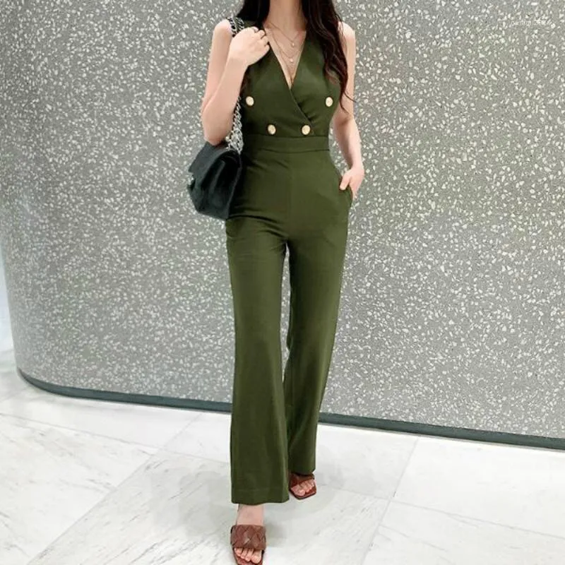 Jumpsuits voor dames plus size sexy jumpsuit 2023 mode rompers dames clubkleding playsuit mouwloos feest chiffon outweaer kleding