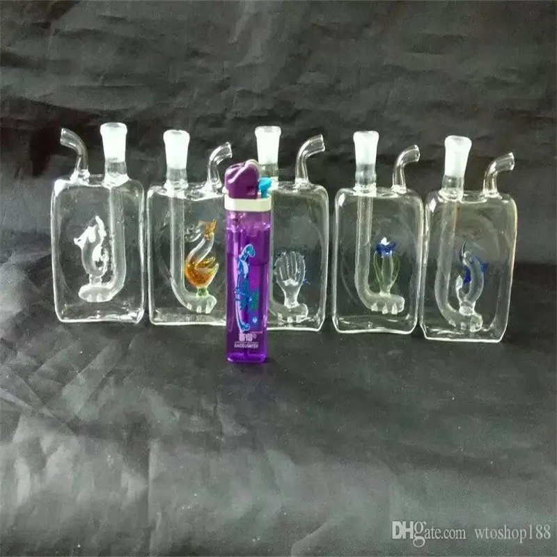 China Custom handmade 5 inch tobacco glass water pipe smoking mini bongs  Manufacturer and Supplier