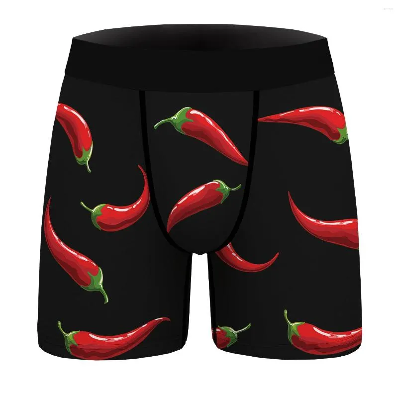 Underpants Male Sexy Slim Elasticity Panties Animal Giraffe Chili Donut Lips Dollar Paint 3D Print Mens Underwear Boxers Shorts