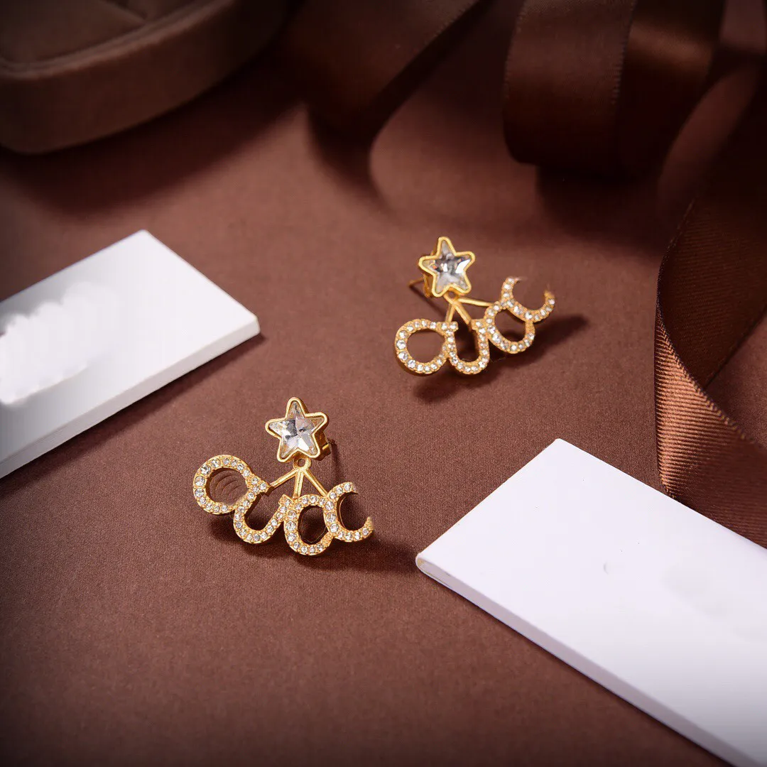 Lettre Double G Logo Designer boucle d'oreille boucle d'oreille de luxe femmes mode cerceau bijoux en métal GGity cristal perle boucle d'oreille lkjj