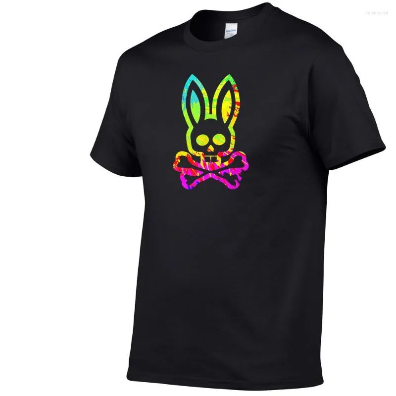 Męskie koszule 2023 Summer Funny Printed Skull Mens Hip Hop Tshirts Bawełniane oddychające koszulki Tops Homme Fashion T-Shirt Casual Pullover