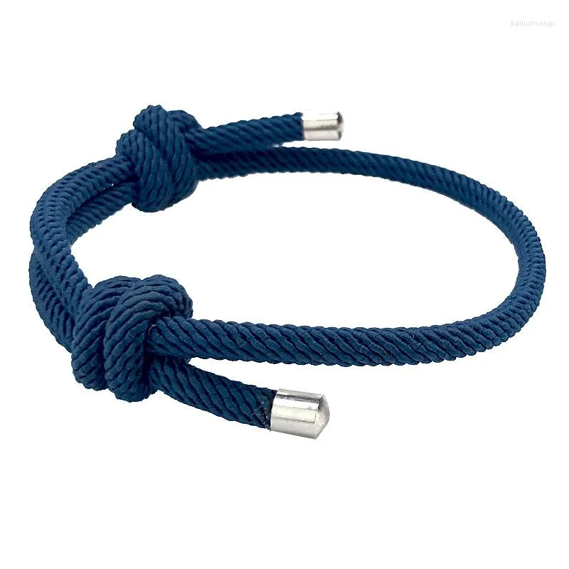 Braccialetti con ciondoli Moda Estate Uomo Donna Bracciale Sport Corda di alta qualità Sopravvivenza Amante intrecciato Braccialetto avvolgente fortunato