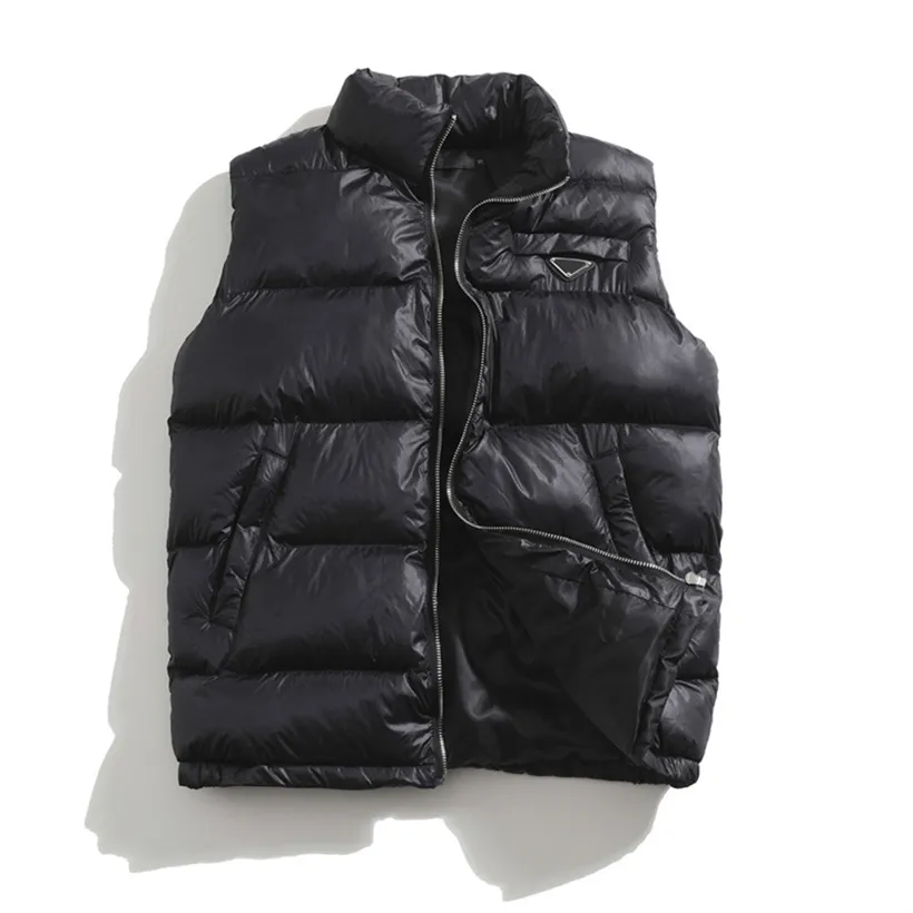 Fashion Men vest Down cotton waistcoat Designs Mens and women's No Sleeveless Jacket puffer Autumn Winter Casual Coats Couples F letter printing vests Keep warm Coat