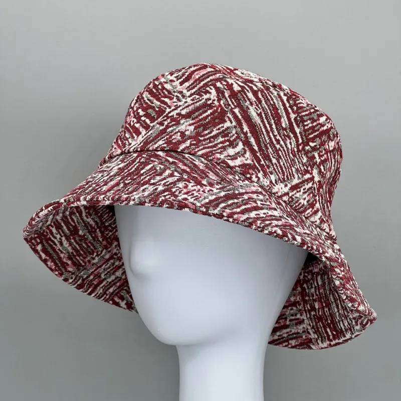 New Fashion Plaid Jacquard Bucket Hat For Women Spring Summer Casual Fisherman Hat Outdoor Sun Cap HCS241