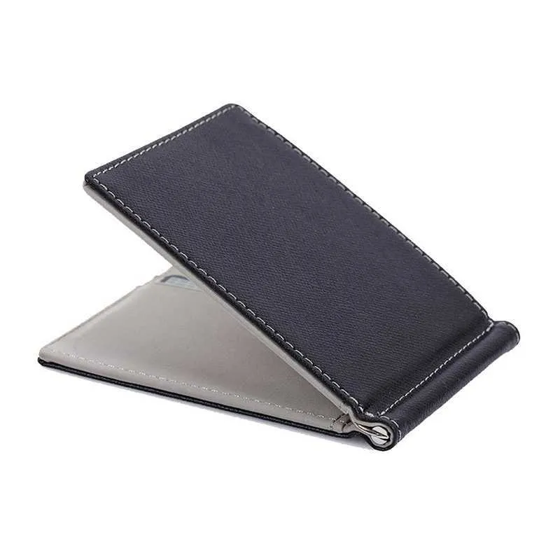Wallets Men Bifold Business Leather Wallet Luxury Brand Famous ID Visiting Cards Wallet Money Clips 2023 Z0323