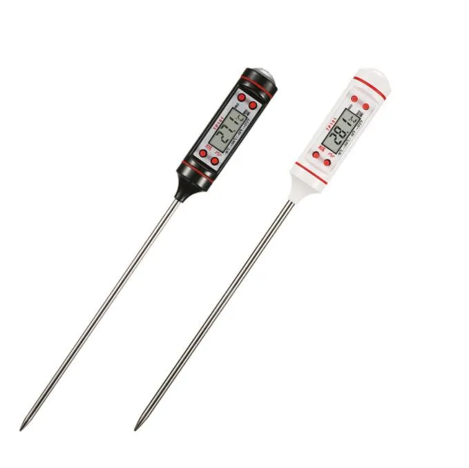 Digitale BBQ -thermometer roestvrij staal BBQ Meat Thermometers keuken digitale kookvoedsel sonde hangable elektronisch barbecue huishoudelijk gereedschap