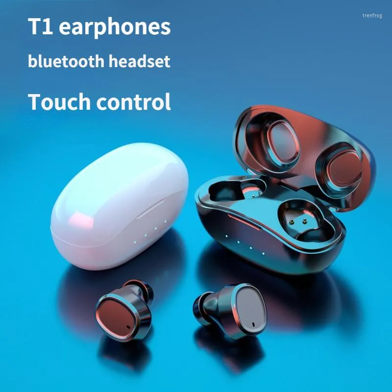 Oryginalne słuchawki bezprzewodowe zestaw słuchawkowy Bluetooth douszny z mikrofonem niskie opóźnienia dla gier sportowych szybkie redukcja szumów ładowania