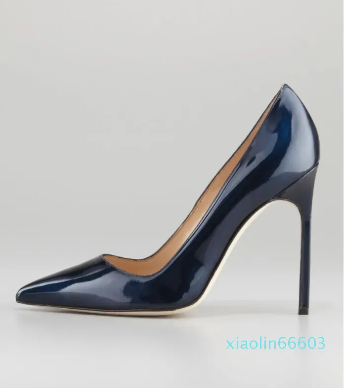 Marques de luxe femmes Sandales escarpins Blahniks HANGISI Bleu marine Tache 70mm Jewel Buckle Pumps Bleu noir Rouge 35-42