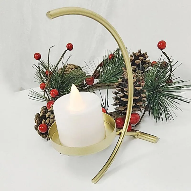 Ljushållare Vintage Holder Retro Dekorativa släta linjer Multifunktion TEALIGHT CANSLER SMYCKE DISPLAY STAND