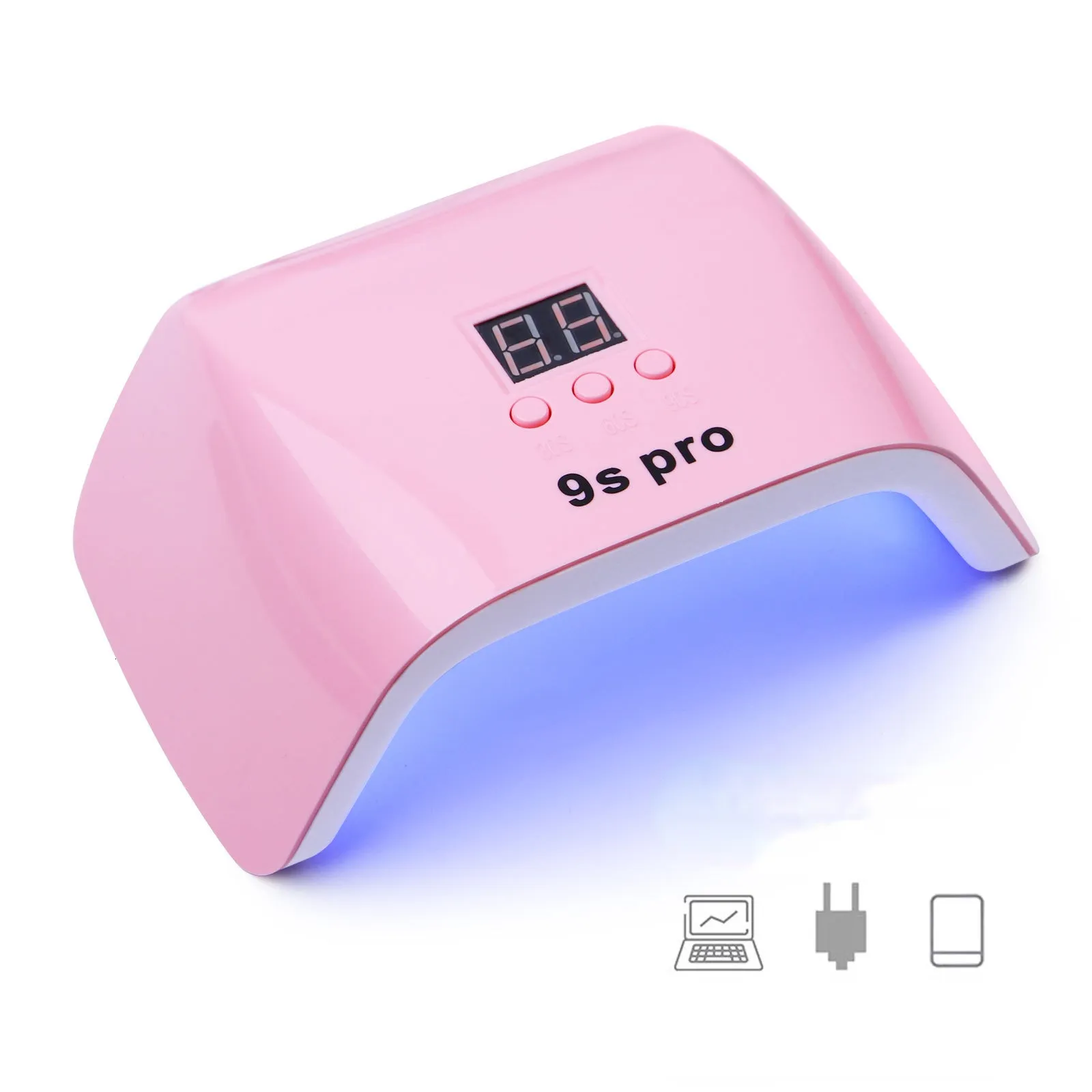 Nail Dryers 24w Manicure Tool Dual Light Source Manicure Potherapy Machine Potherapy Lamp 230323