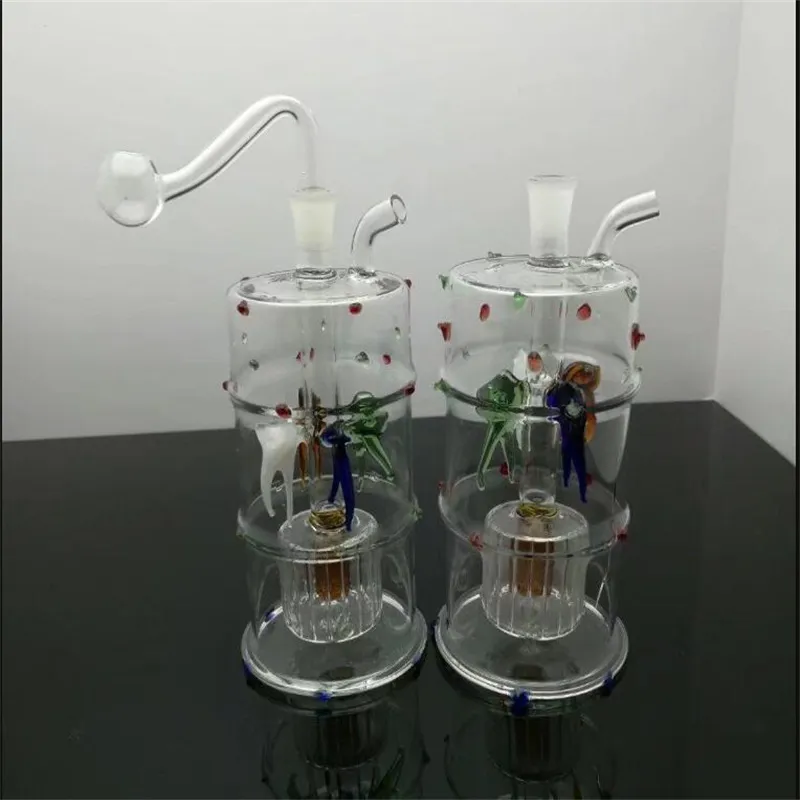 Four point claw fish filter glass water bottle Glass bongs Oil Burner Glass Water Pipes Oil Rigs Smoking