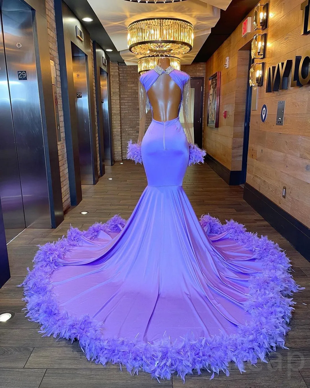 2023 Arabic Aso Ebi Blackless Mermaid Prom Dresses Beaded Crystals Evening Formal Party Second Reception Birthday Engagement Gowns Dress ZJ7044