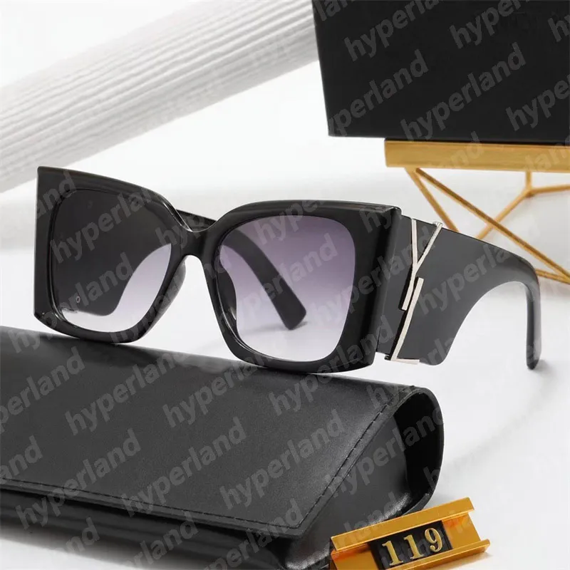 Women Oversized Square Sunglasses Cat Eye Designer Brand Sunglass Retro Women Luxury Big Frame Sun Glasses Letter Side Y Eyeglasses With Box