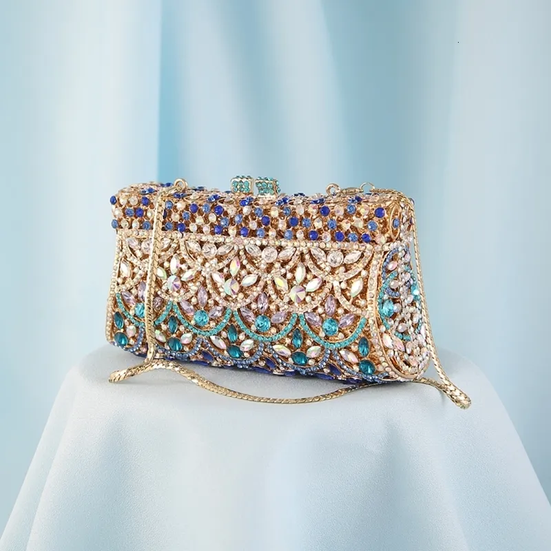 XIYUAN Vrouwen Strass Clutch Portemonnee Rode Minaudiere Tas Voor Feest Bruiloft Kristallen Avondtassen Handtas Bruids Koppelingen Tas Dame 230323