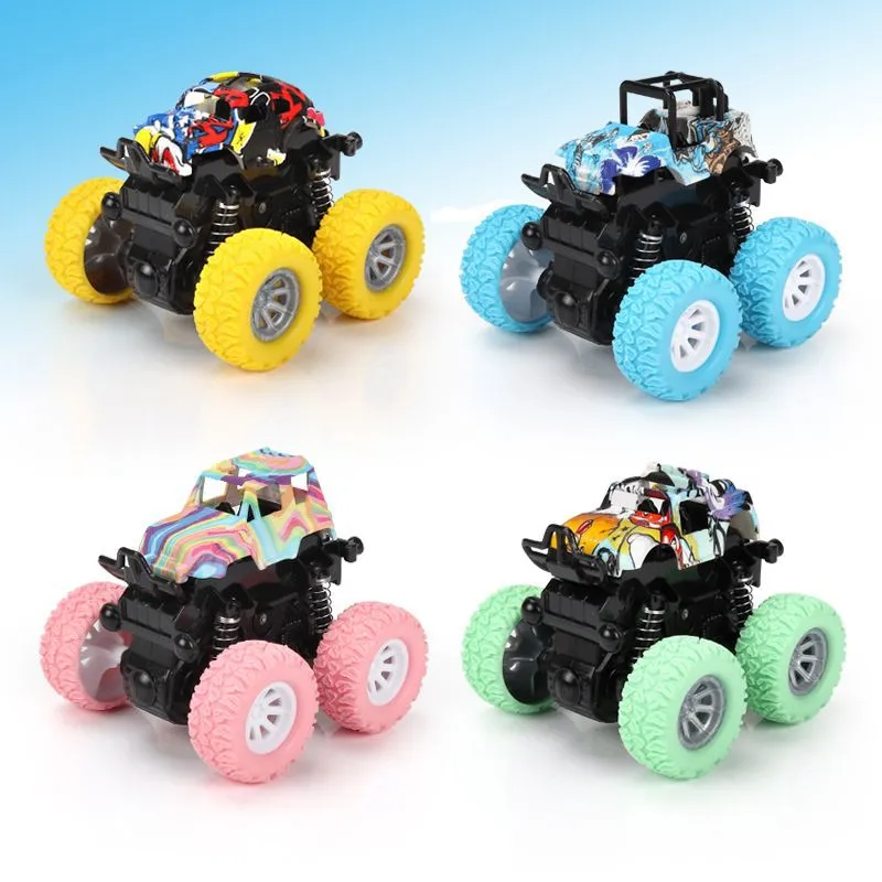 Juguete para niños Rc Monsters Trucks 360 Tumbling Coche de doble cara Inercia Seguridad Resistente a los choques Anti-caída Niño Modelo a prueba de roturas Diversión Doble cara