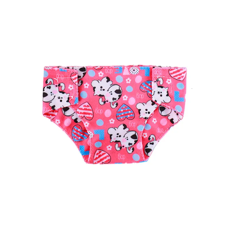 Doll Clothes Underpants Cartoon Pattern Printing For 18 inch Girl's  American & 43 Cm Baby New Born Doll,Our Generation Underwear