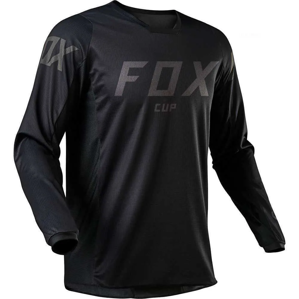 T-shirts pour hommes 2023 Maillots de descente Fox cup VTT Chemises VTT Offroad DH Moto Motocross Sportwear Vélo de course Vêtements de cyclisme 23SS