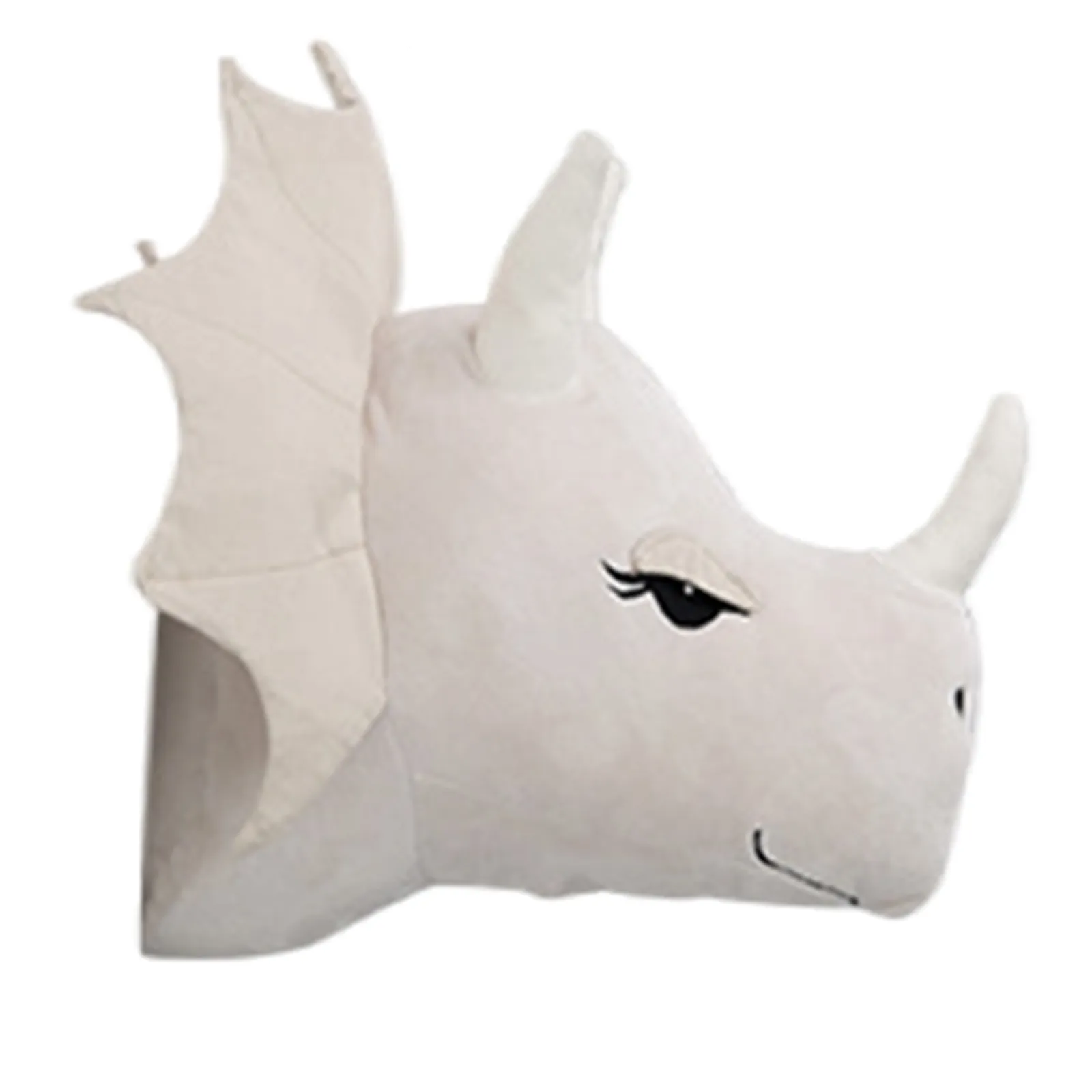 Decorazione da parete Dinosauro Peluche Decorazione da parete Stile nordico Testa di dinosauro Ornamenti da parete Decorazione testa di animale alla moda per la camera da letto del bambino o 230323