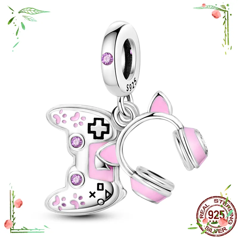 Sterling Silver Mini Dog Charm Bead For Bracelet Making_voghion.com