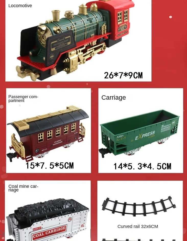 Remote Control Train Set - Electric RC Locomotive, Track, Smoke, Lights ...
