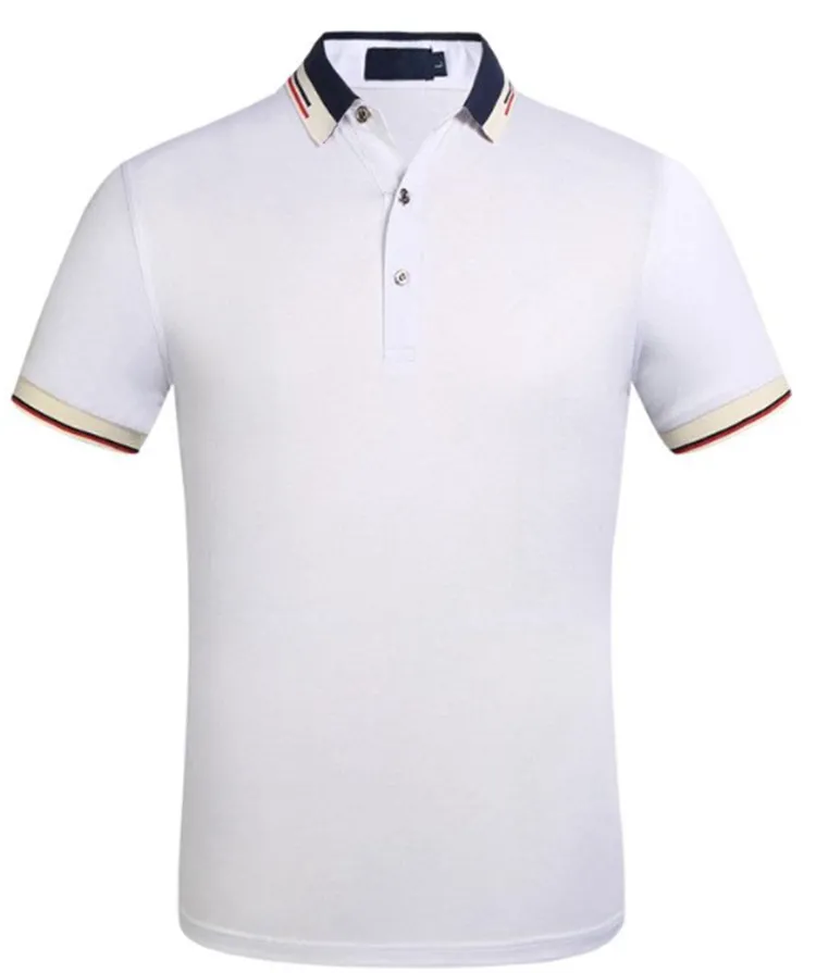 Sommarmän Polos t-shirts Bomullsskjorta Solid Color Short Sleeve Tops Slim Breattable Men's Streetwear Male Tees Us Clothes