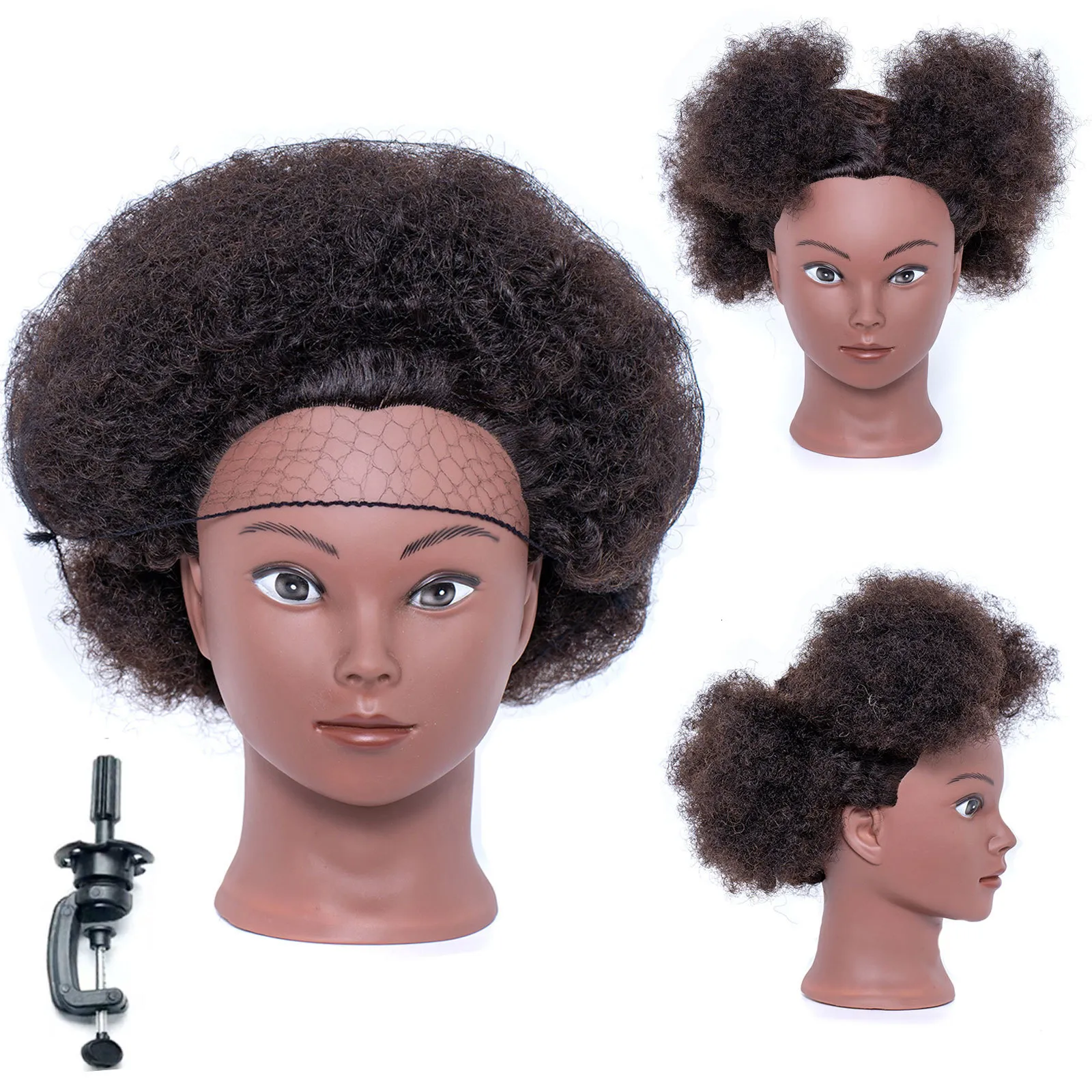 Afro Training Mannequin Head With Hair for Braiding Cornrow Practice Head  Hair Training Mannequin Dummy Heads