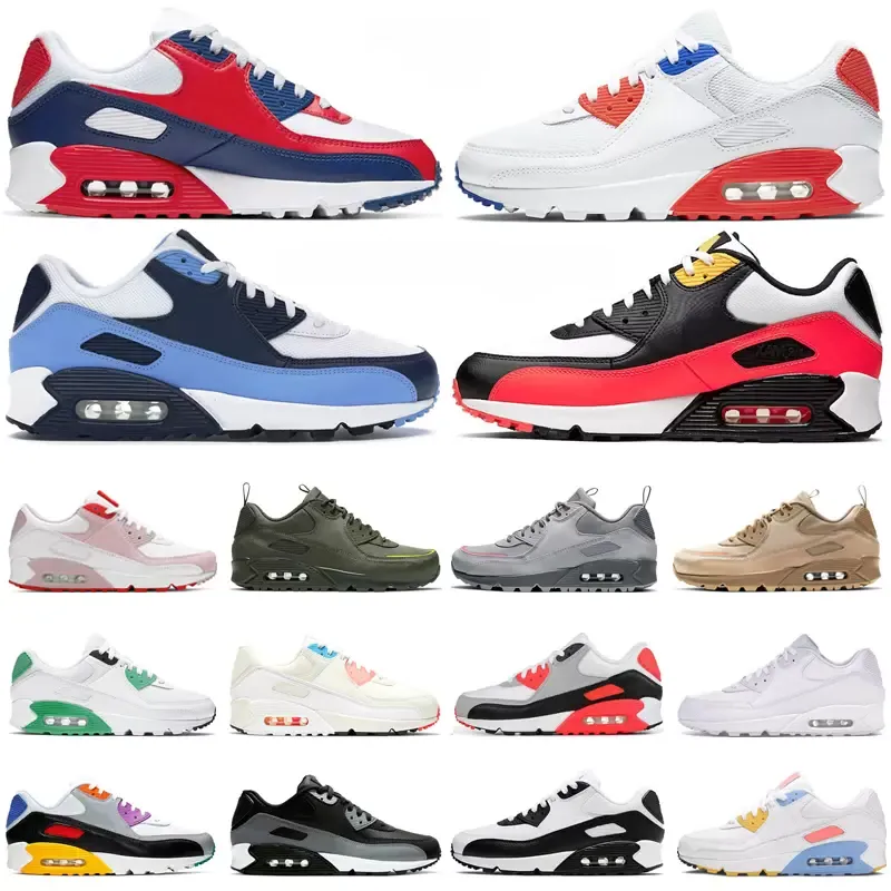 2023 Classic OG Running Shoes Men Women Triple White Black Wolf Grey