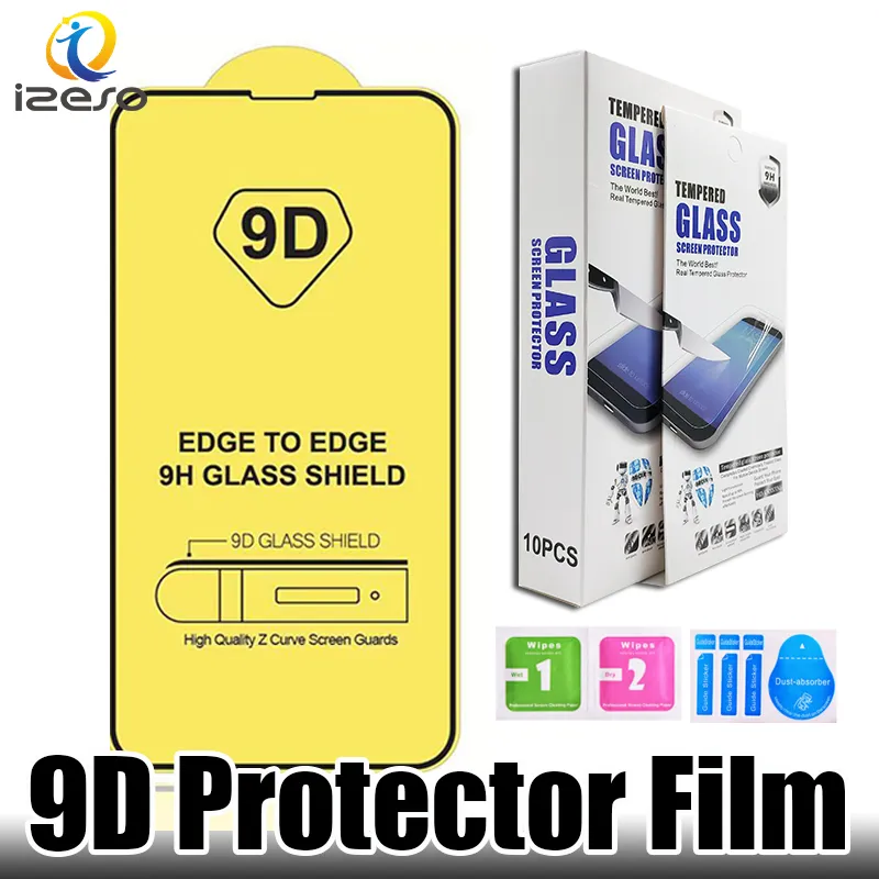Для iPhone 14 Scrector Protector Film 9d Temdered Glass для iPhone 13 12 Pro Max XR с розничным пакетом Izeso