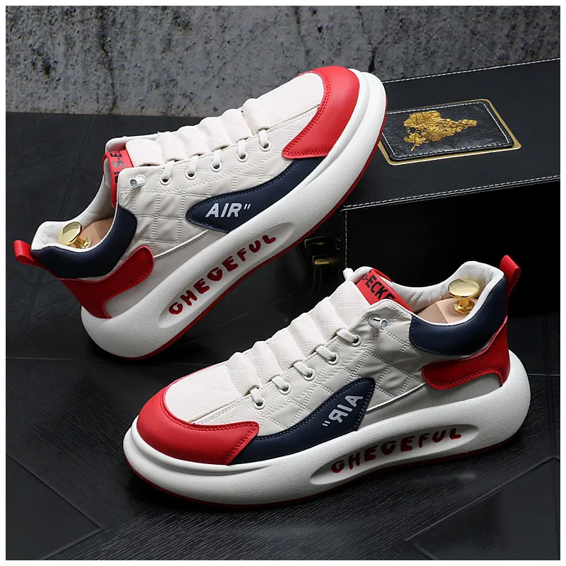 Scarpe da uomo Casual Novit Sneakers in pelle Piattaforma moda Escursionismo all aperto Scarpe da ginnastica estive di lusso Mocassini piatti