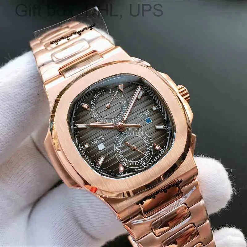 Automatische Anzeige Uhren Top-Uhr-Datum Luxus mechanische Bewegung Männer Designer-Armbanduhr Großhandel Einzelhandel J7HY