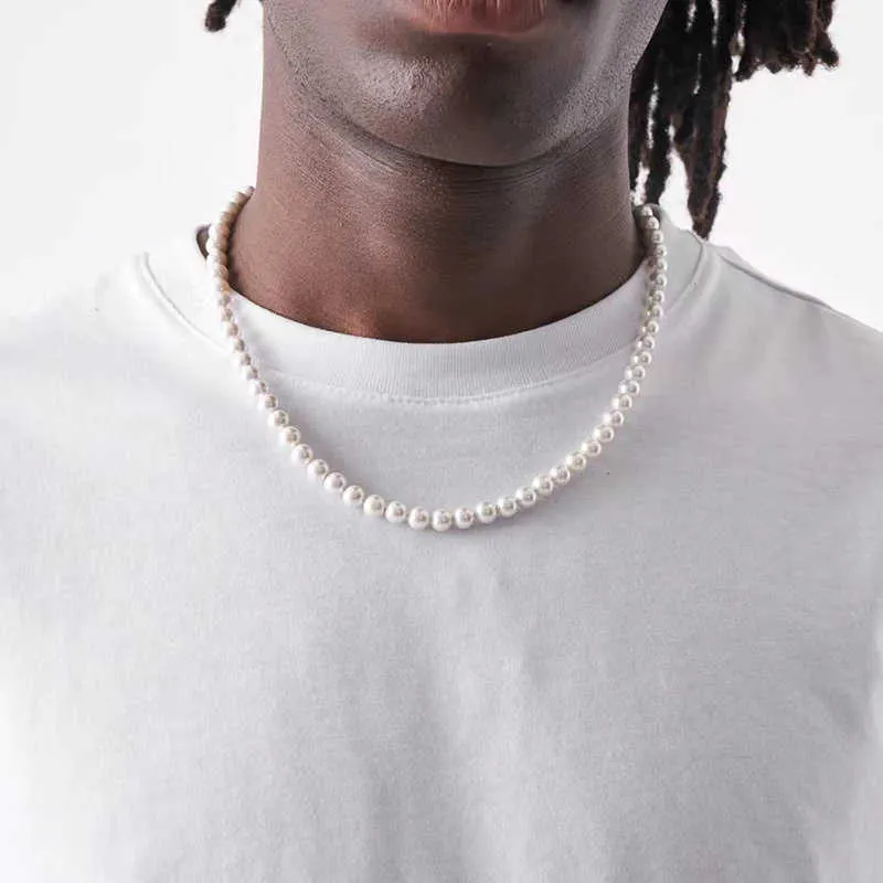 Amazon.com: Pearl Necklace for Men Double layer Pearl Necklace White Pearl  Necklace Jewelry Key pendant Pearl Necklace for Women Beaded Strand Pearl  Pendant Necklace Round Pearl Necklace, Copper, other: Clothing, Shoes &