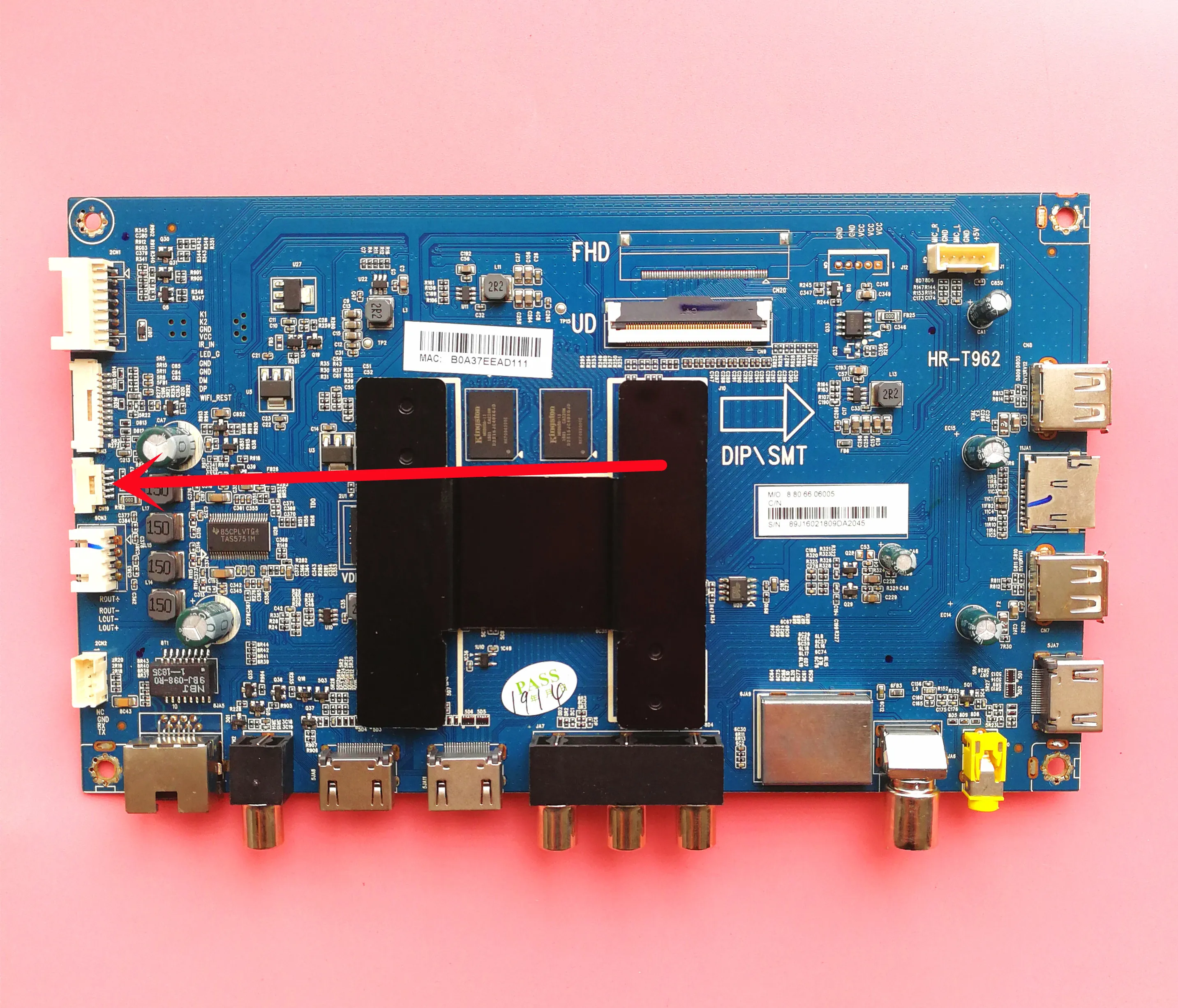 voor CANTV Mother Board Main LSC650FN04-3 HR-T962 U65H3 LSC490HN02.S HK550WLEDM-DHB8H LC546PU1 LS5462PU2L02 MET WIFI PORT