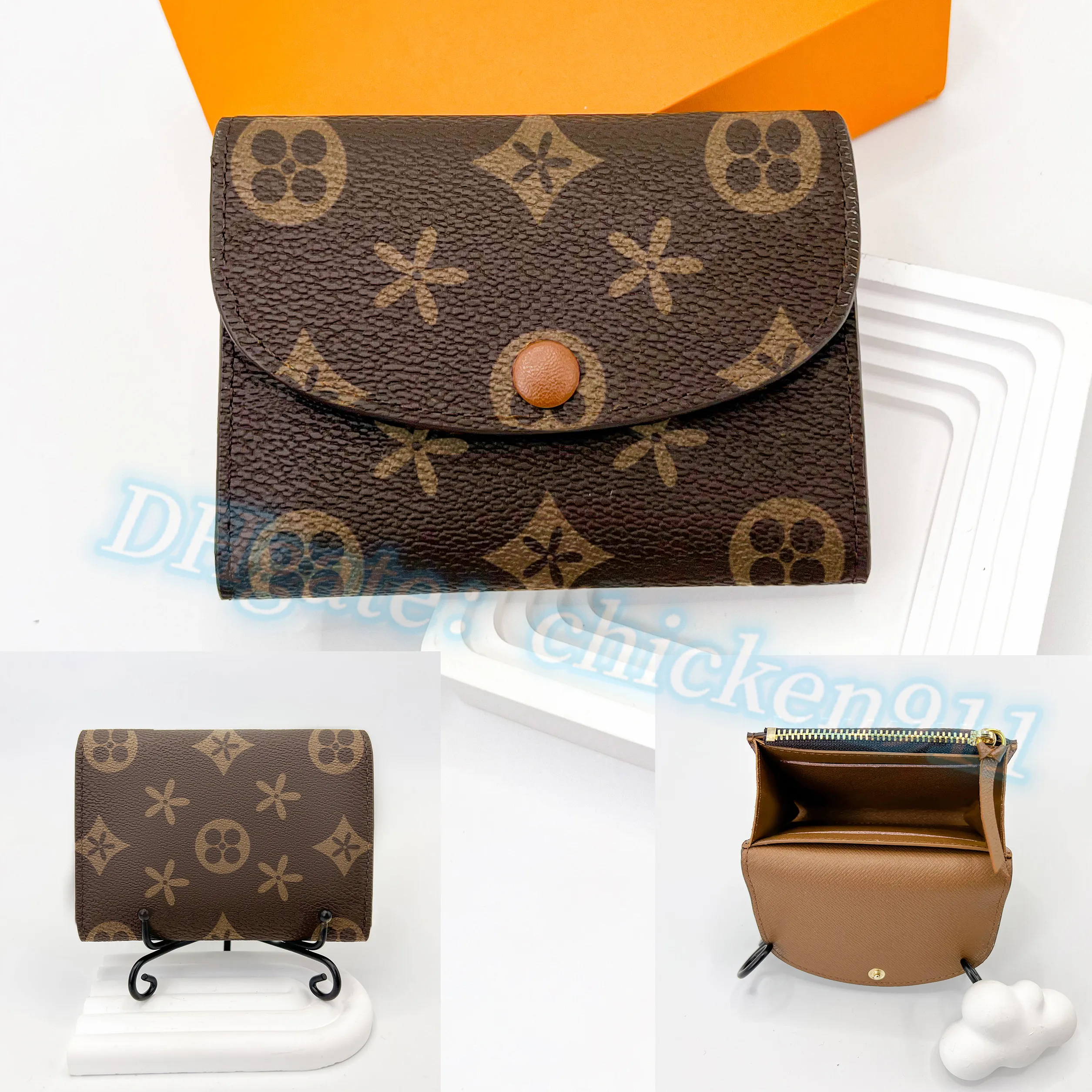 M41939 portamonete rosalie portafoglio louiseity Porta carte Luxurys Borsa firmata Portamonete da uomo Portacarte da donna Portafogli popolari in vera pelle Porta carte Portamonete