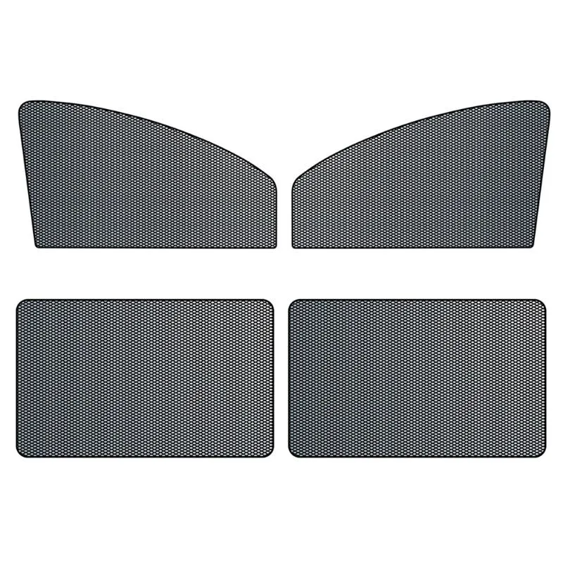 Car Sunshade 2pcs Window Magnetic Side Window 10 مغناطيسات حماية UV Mesh Curtain Stail Scheield Film Assories