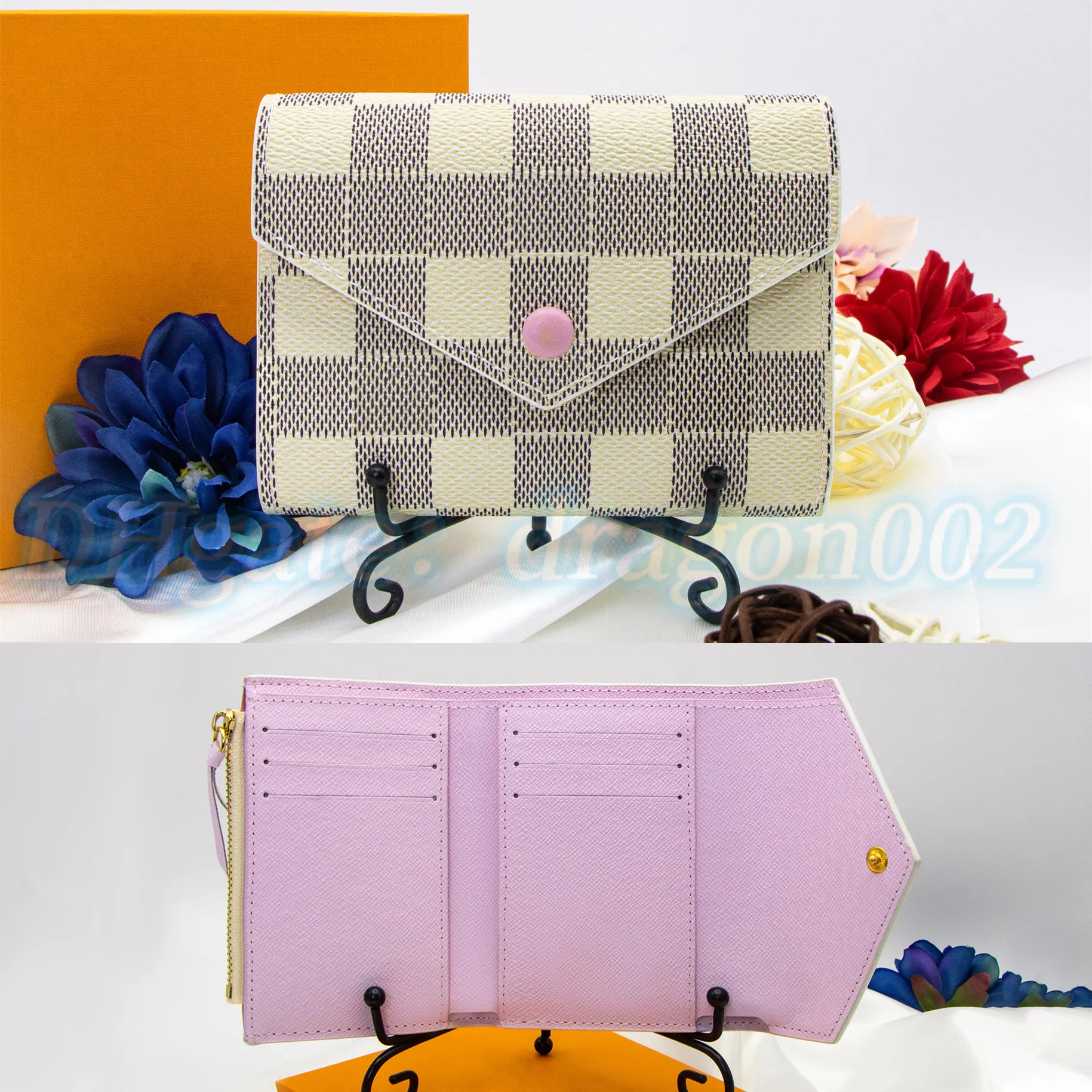 Victorine Lvse Bag Wallet Luxury Women Purse Card Holder Luis Vuittons Keychain Man Designer Louiseviution Purses Key Pouch Small Wallets Travel Clutch Bags 478
