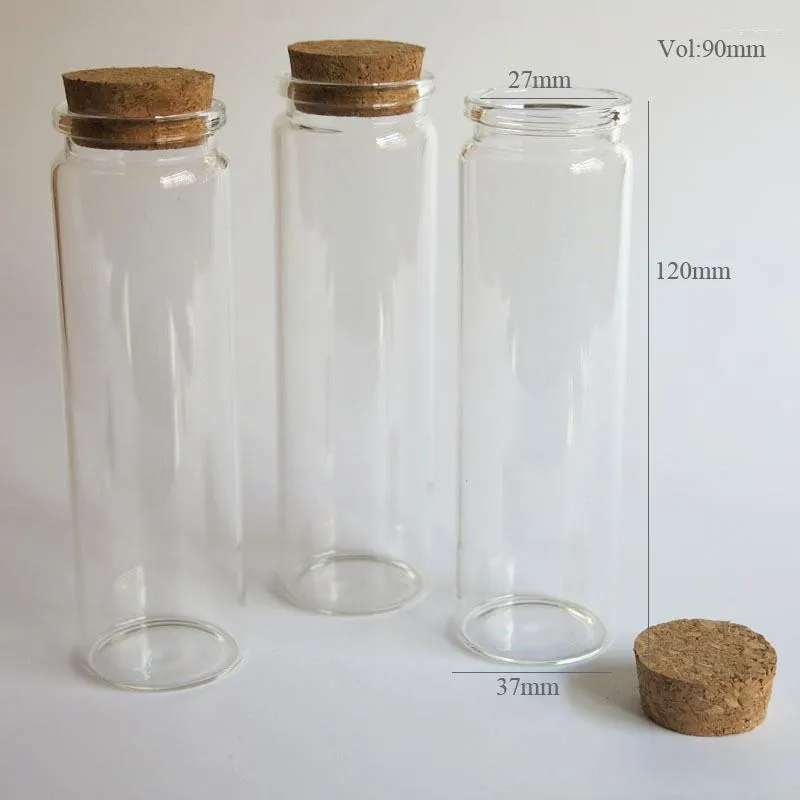 Bouteille de friandises en verre décoratif transparent de 52 ml en