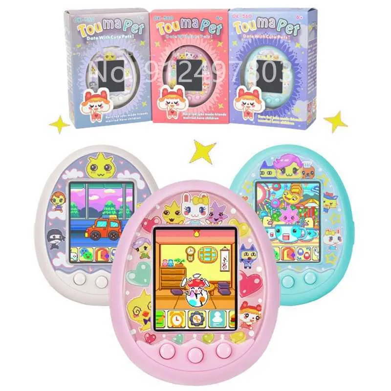 Animaux de compagnie électroniques Tamagotchis drôles enfants jouets nostalgiques dans un écran numérique interactif cyber virtuel e-pet couleur HD