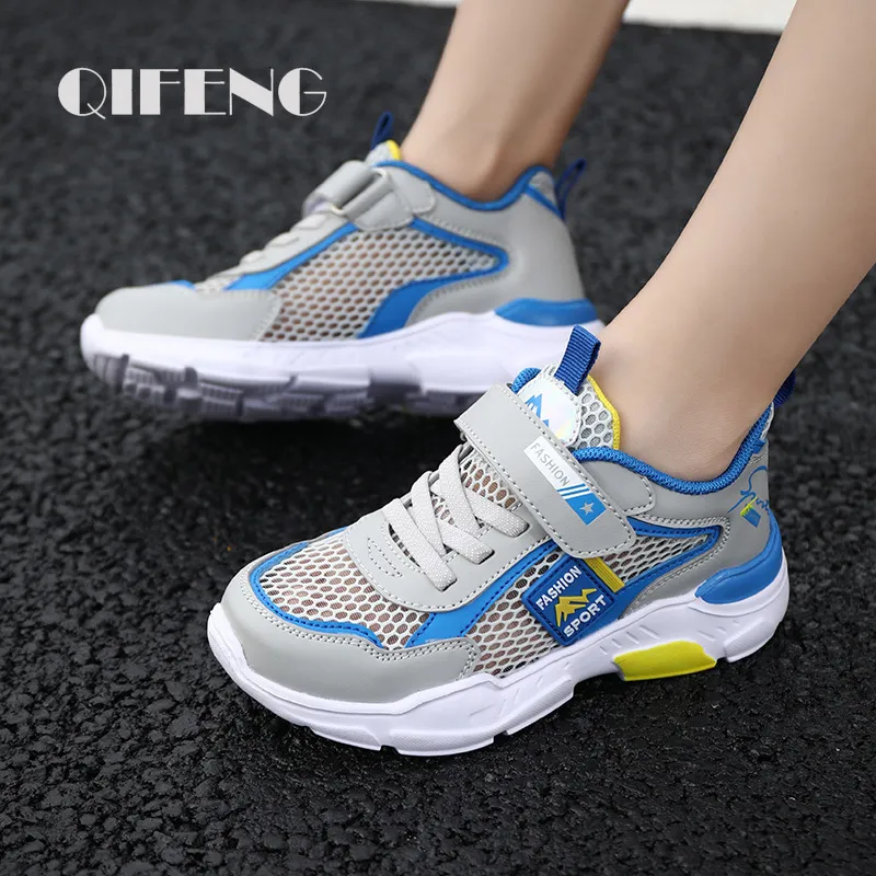 First Walkers Children Casual Shoes Boys Light Student Summer 5 8 9 10 12 13 jaar oud Sport Mesh Footwear Kids Fashion Y Sneakers Teniz 230323