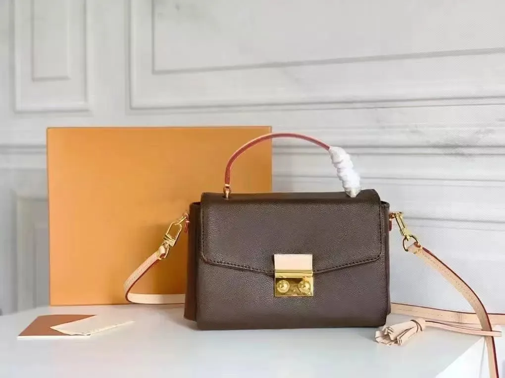 Retro klassieke schoudertassen luxe ontwerpers handtassen voor vrouwen crossebody portemonnees top handgreep bakken mode vrouw cross body tas echte lederen handtas