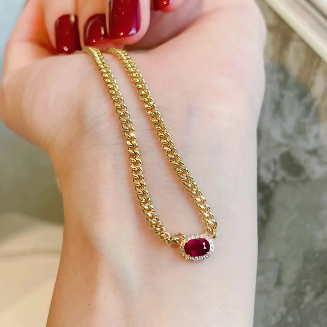 14K Gold Chocker -halsband AAAAA Zirkon Vittguldkedjor Fyllda engagemang Bröllophängen Halsband för kvinnor lovar smycken gåva