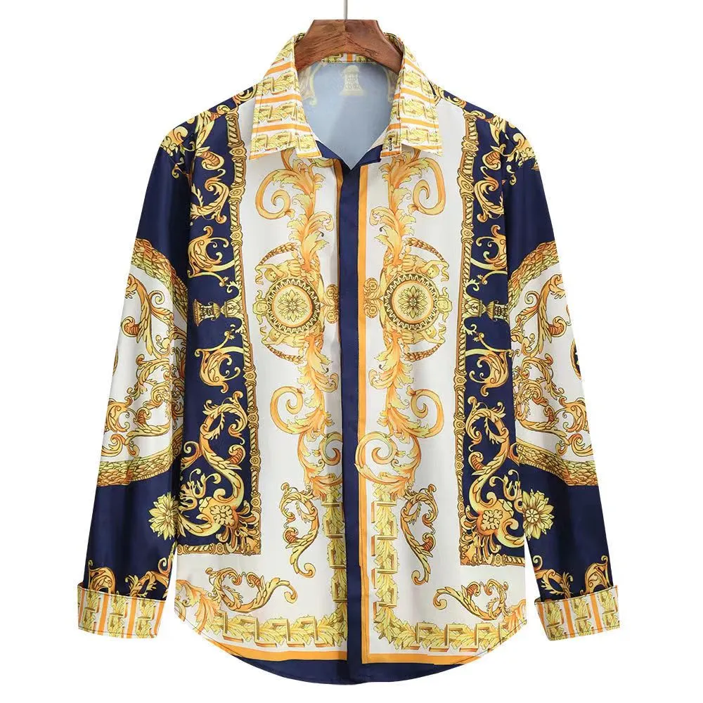 green emerald velvet dress Barabas Men's Rhinestone Baroque Shirt Collection SHIRTS Vercini