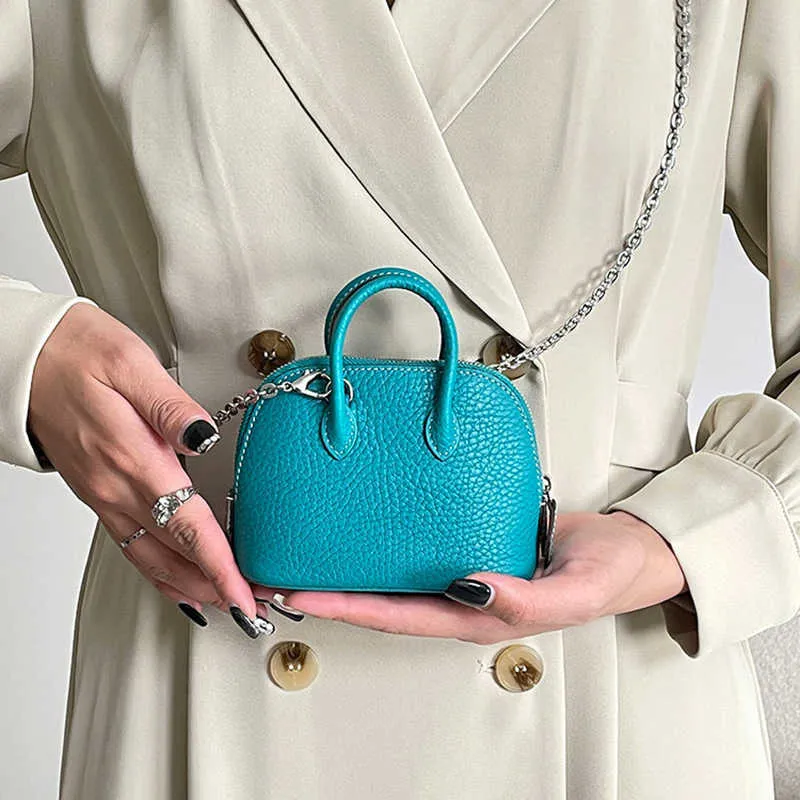 Portefeuilles Small Sac à bandoulière pour femmes en cuir authentique mini sac à main de coquille de mode mignon sacs de corps de mode de luxe de design
