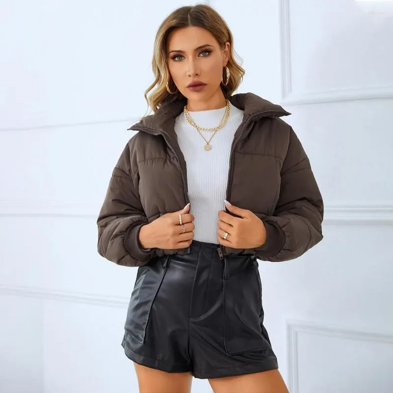 UO Quilted Cropped Puffer Jacket