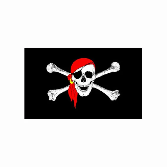 Johnin 90*150cm Black Beard Blackbeard Edward Teach Pirate Flag U0324