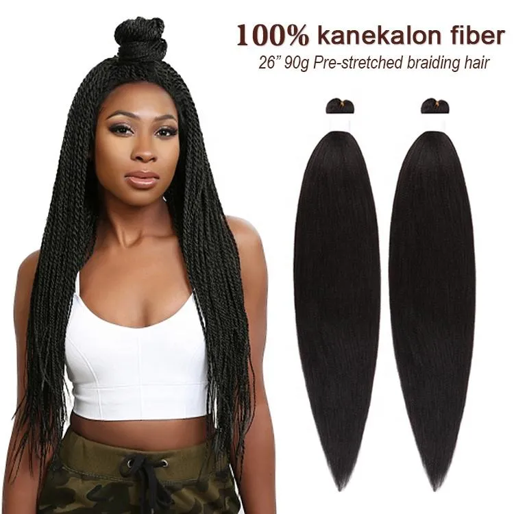 Ultra Ghana Pre Stretched Kanekalon Pre Stretched Braid Hair 52 Inches