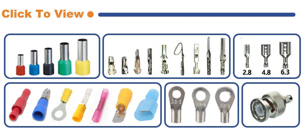 Electrician Crimping Pliers Set With Tube Bootlace And VE TE