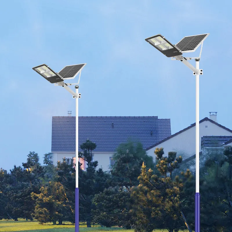 500W مصابيح شوارع شمسية في الهواء الطلق Solars LED مصابيح LED مع جهاز التحكم عن بعد 6500K ضوء النهار ضوء الفيضان أبيض لضوء في شوارع حديقة الفناء Playgrouds Oemled