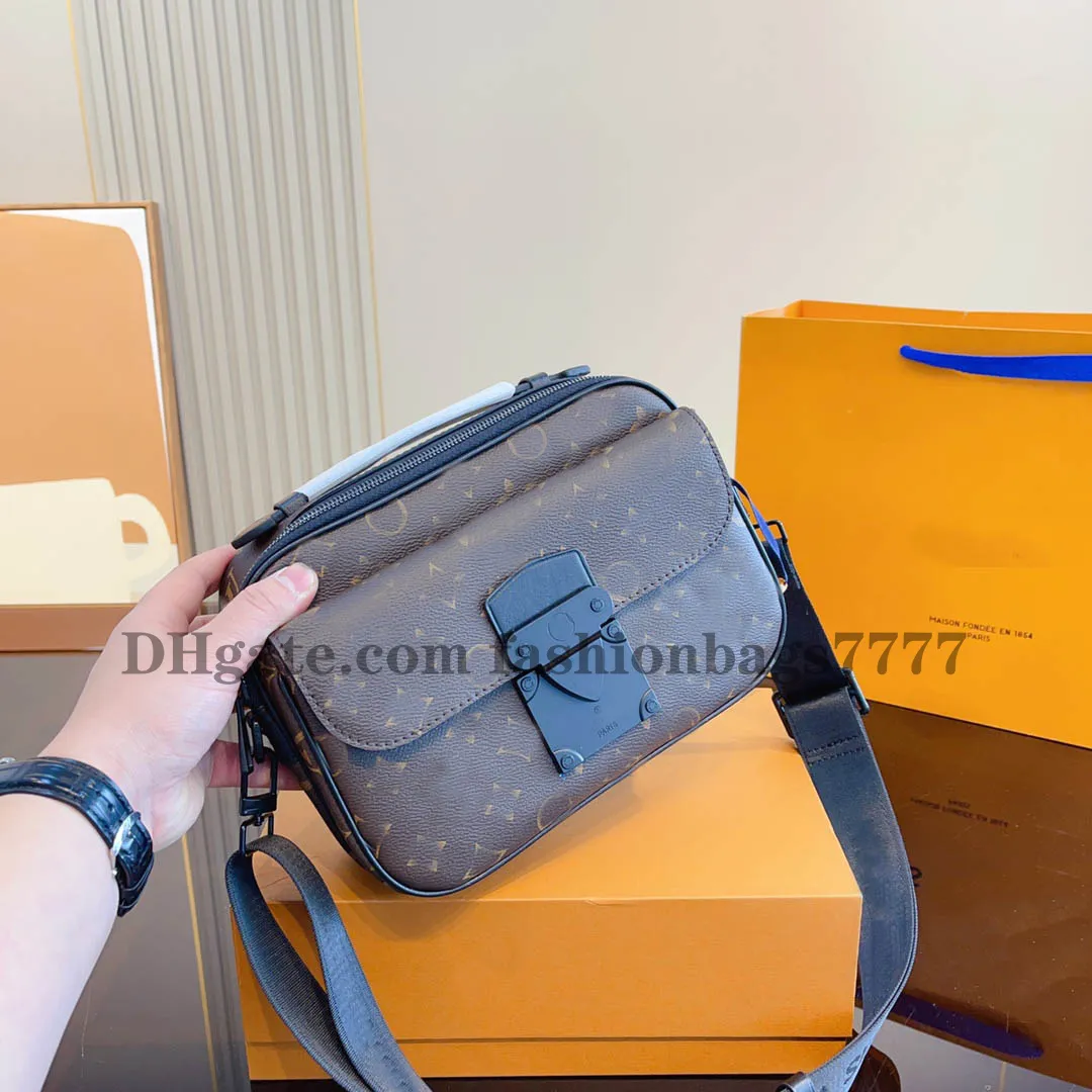 Herren Messenger Bags Designer Umhängetasche Hochwertige Mode Luxurys Taschen SLOCK Herren Handtasche Metallschloss Geldbörse Umhängetasche Louiseity Geldbörse Viutonity Bag